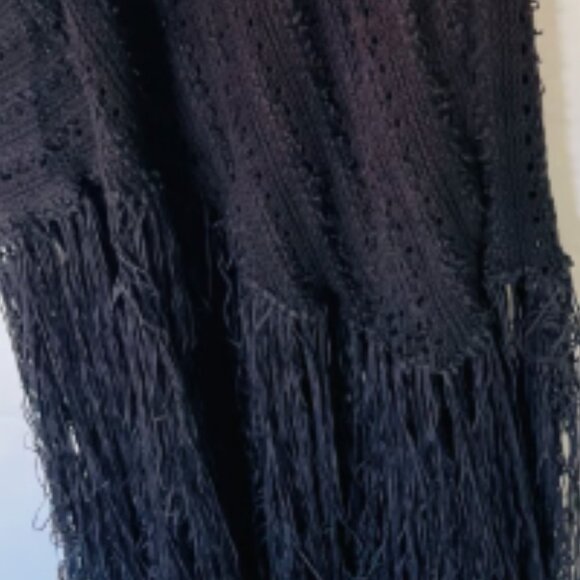 Brand New By Anthropologie Sleeveless Mock-Neck Fringe Sweater Midi Dress - Picture 10 of 10